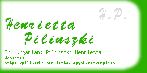 henrietta pilinszki business card